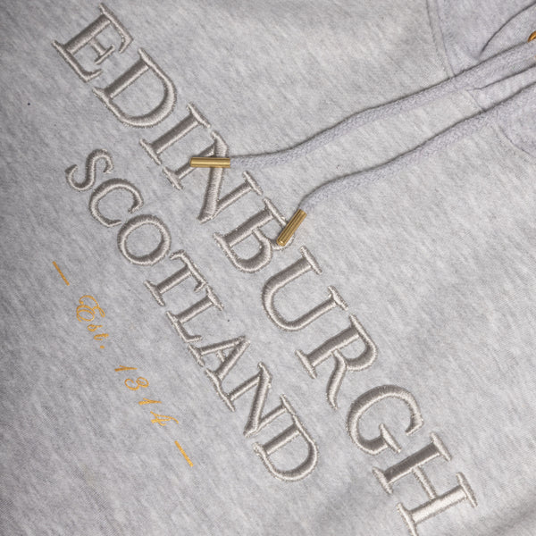 3D Emb Edin/Scot Adults Hooded Top