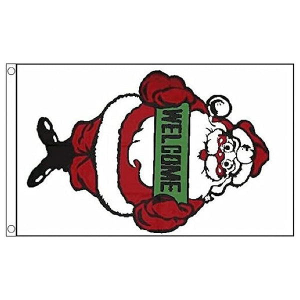 5X3 Flag Santa Welcome