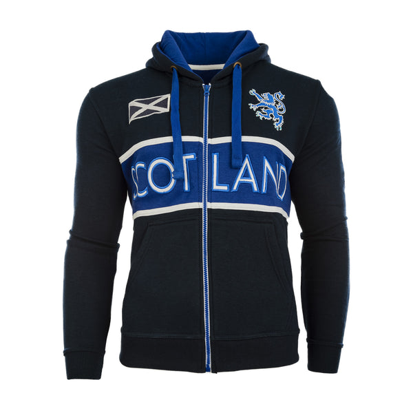 Gents Riley Scotland Hooded Zip Top