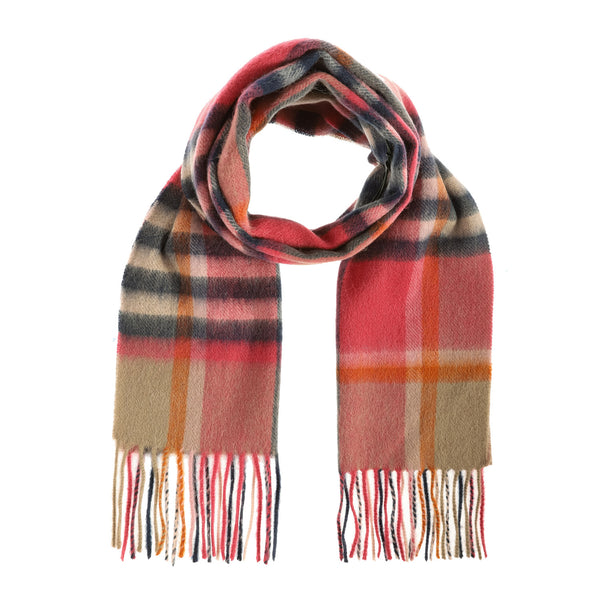 Edinburgh 100% Lambswool Tartan Scarf Herringbone Navy