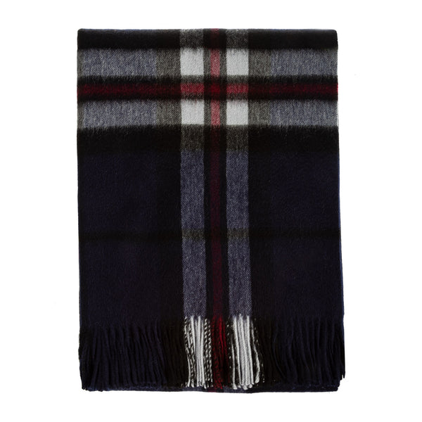 100% Lambswool Blanket Thomson Navy