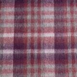 Edinburgh 100% Lambswool Tartan Scarf Cluster Gingham 27619 Ruby/Grey