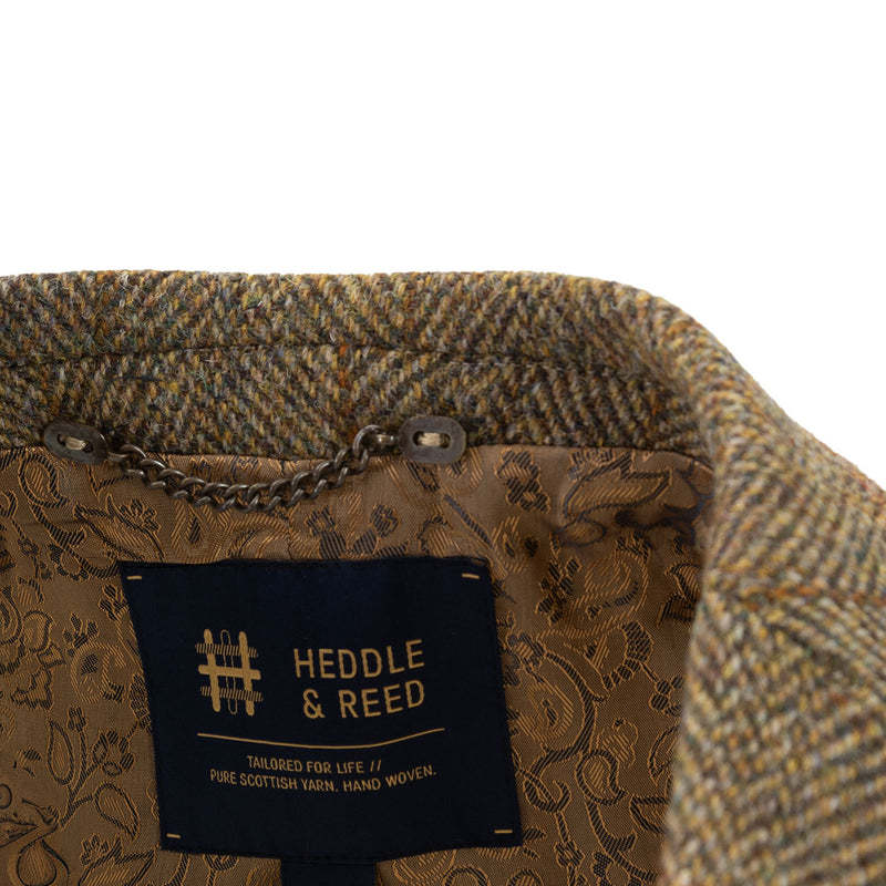 Men's Barra Harris Tweed Jacket Hb310-B5 Green Check Mustard