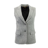 Ladie's Mairi Harris Tweed Waistcoat Furn20-05 Grey Hb