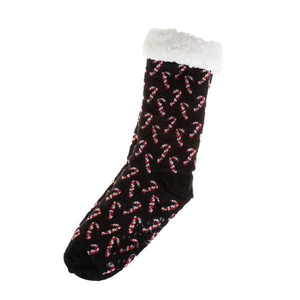 Cozy Christmas Slipper Socks Candy Cane