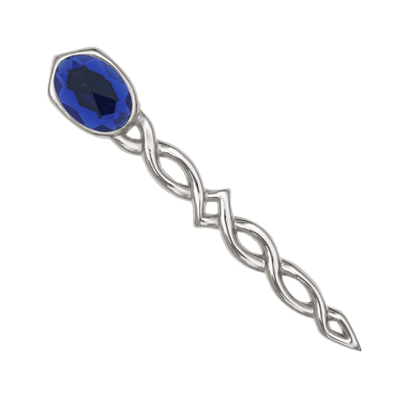 Argyll Interlace Kilt Pin Blue