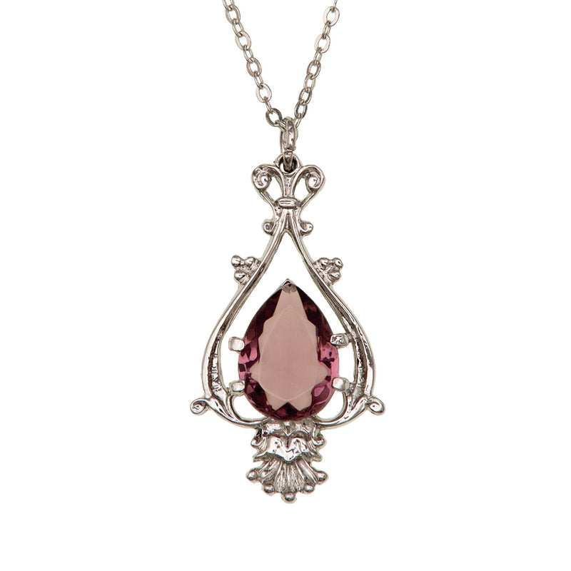 Teardrop Pendant Dark Amethyst