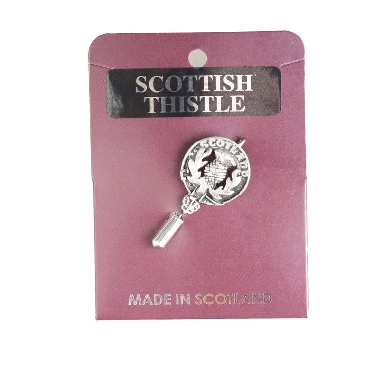 Art Pewter Antique Lapel Pin Scots Thistle