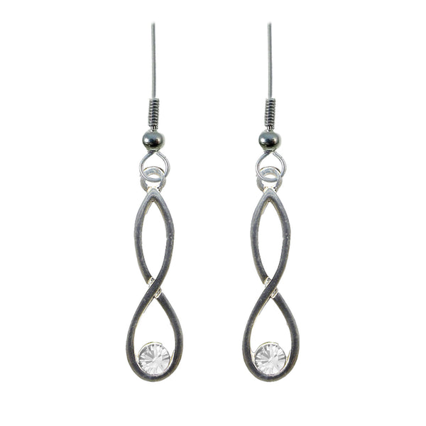 Colonsay Knot Earrings Crystal