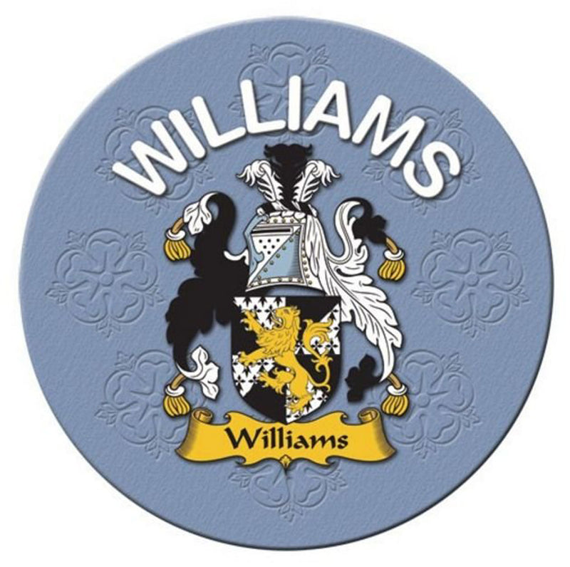 Clan/Family Name Round Cork Coaster Williams