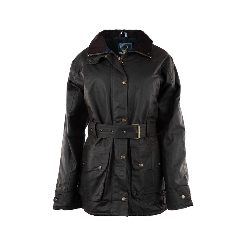 Ladies Wax Jacket Brown