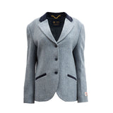 Ladies Skye Harris Tweed Jacket Blue Herringbone