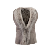 Ladies Toscano Sheepskin Gillet Topo