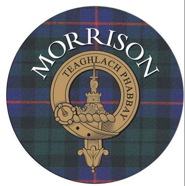 Clan/Family Name Round Cork Coaster Morrison