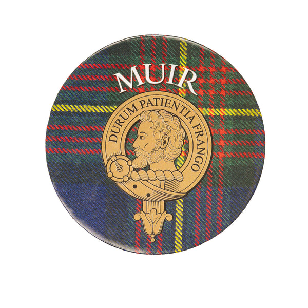 Clan/Family Name Round Cork Coaster Muir