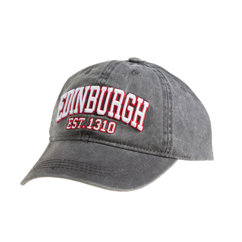 Edinburgh Stonewash Cap Black