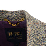 Ladie's Mairi Harris Tweed Waistcoat Natural Check