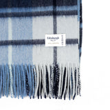 Edinburgh Lambswool Stole Mill Check Eclipse