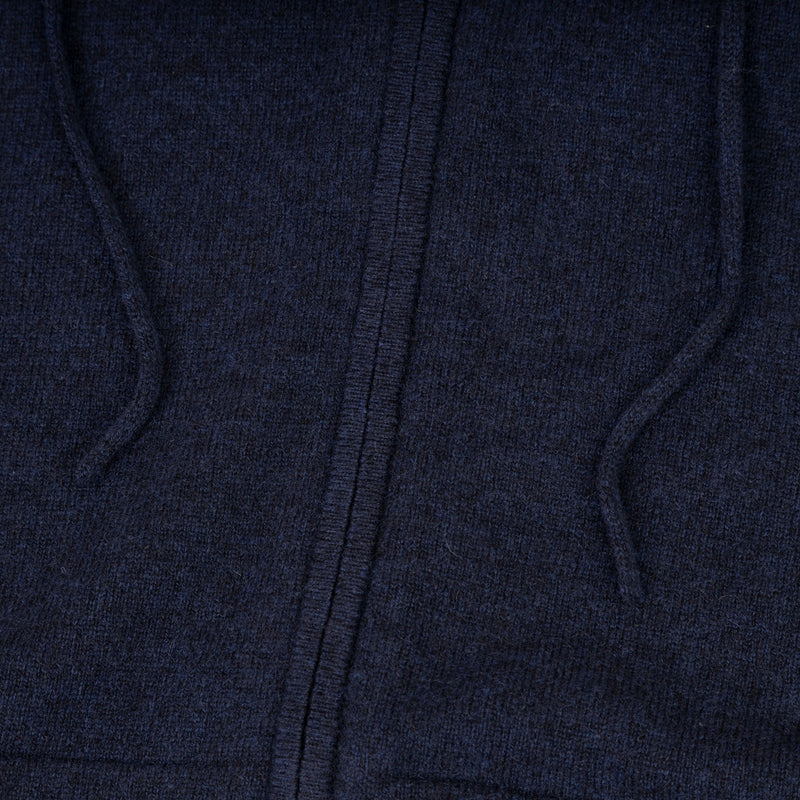 100% Cashmere Gents Hoodie Cosmos