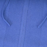 100% Cashmere Ladies Hoodie Cornflower