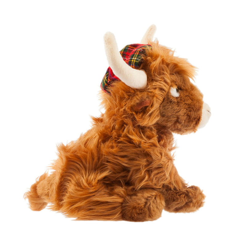 Highland Cow With Tartan Hat