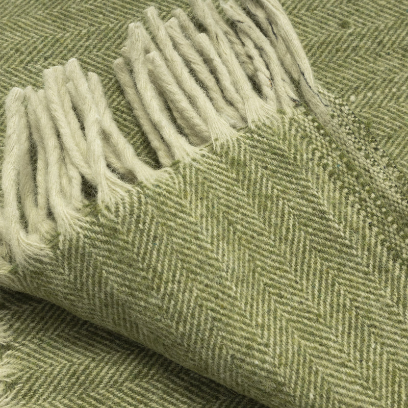 Herringbone Blanket Green