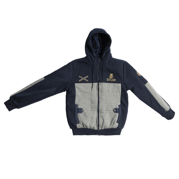 Mens Athens Puffer Jacket Navy/Grey