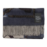 Belts Double Sided Cashmere Stole Toast Navy