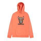 Adults Pastel Highland Cow Hooded Top Coral