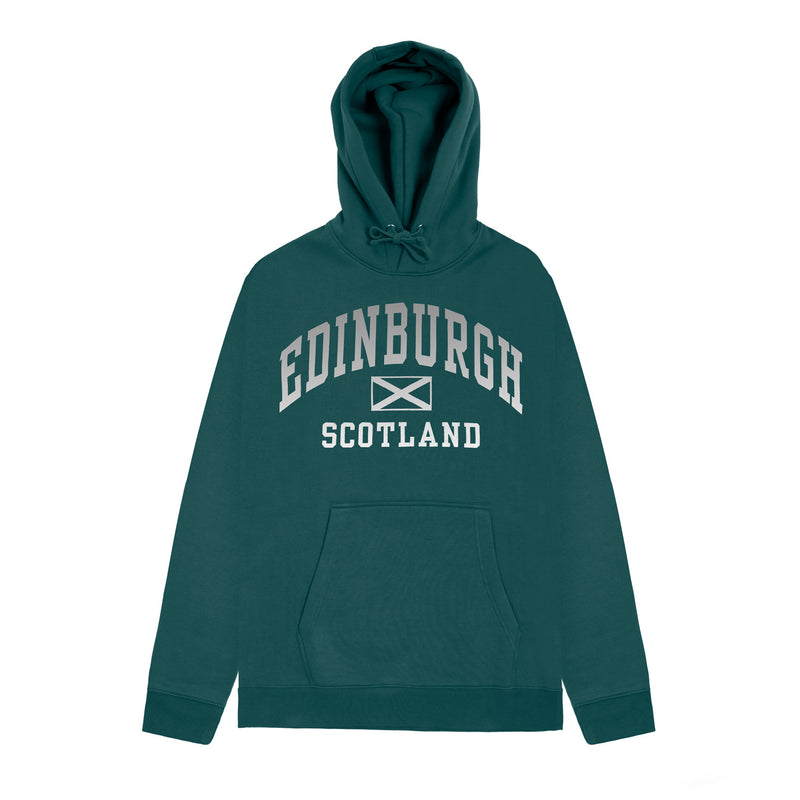 Adults Edinburgh Reflective Hooded Top Teal