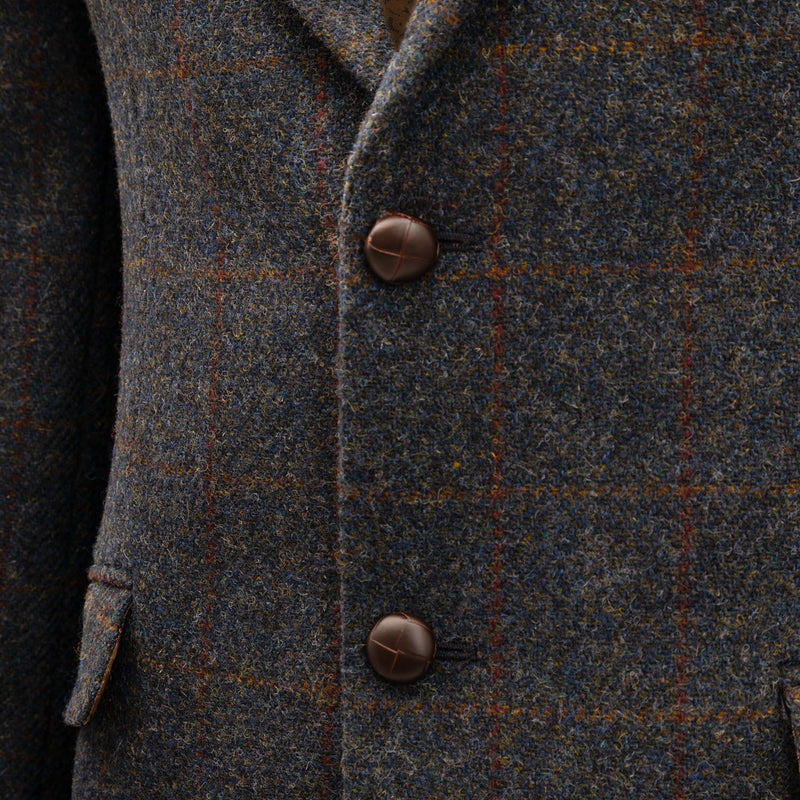 Men's Barra Harris Tweed Jacket Blue Multi