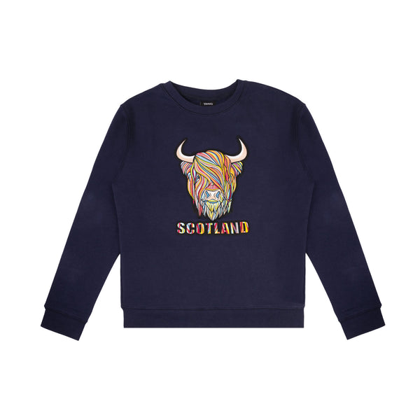 Adults Pastel High/Cow Patch Sweatshirts Navy