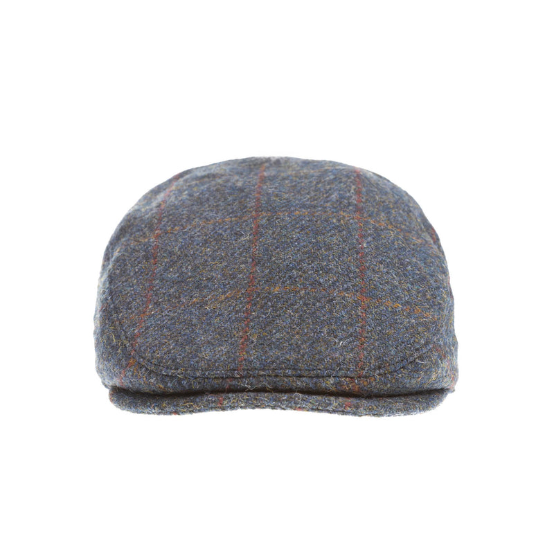 Heddle & Reed Harris Tweed Flatcap Blue Multi