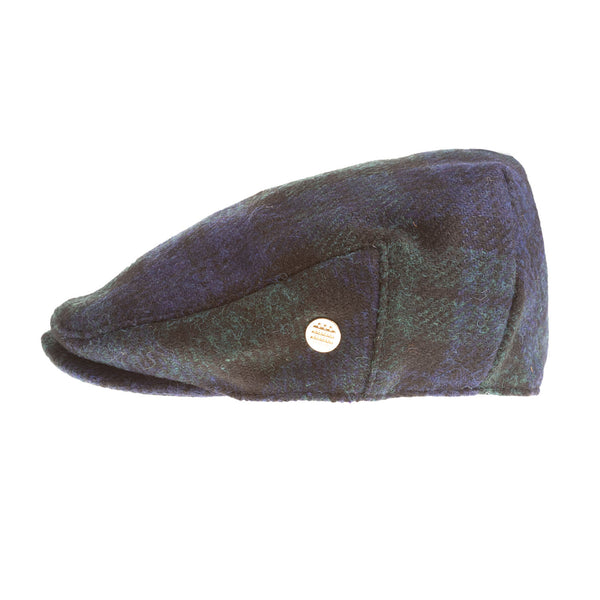 Heddle & Reed Harris Tweed Flatcap Black Watch