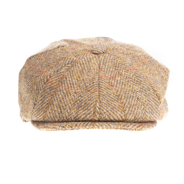 Heddle & Reed Harris Tweed 8Pce Cap Mustard Check