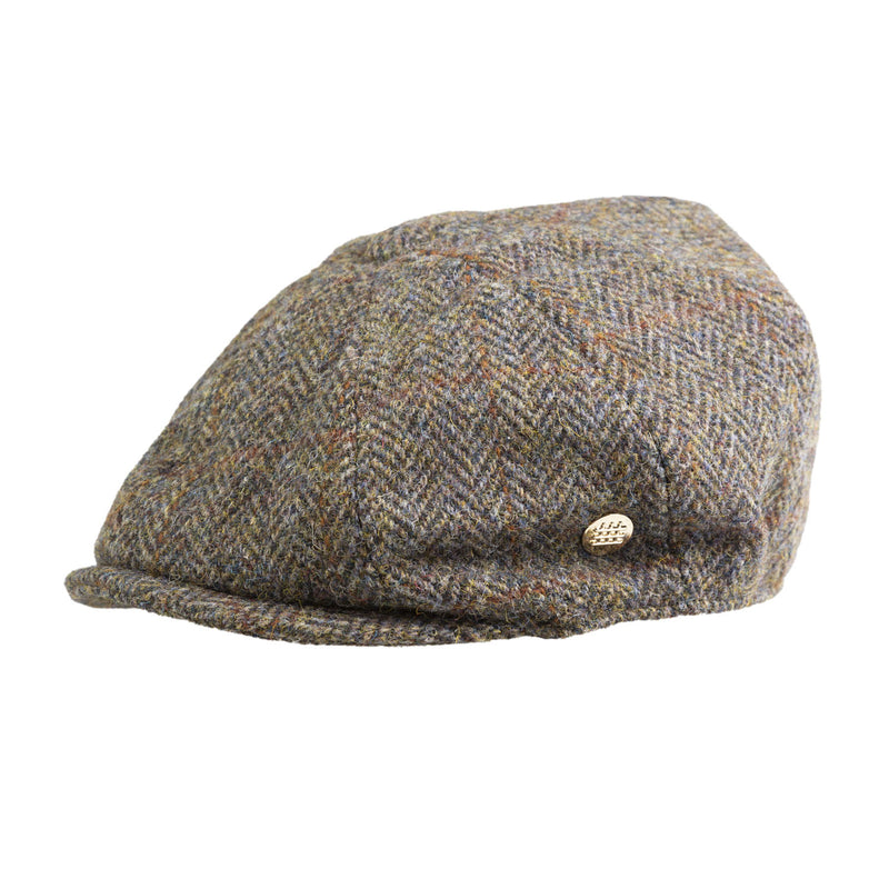 Heddle & Reed Harris Tweed 8Pce Cap Brown Herringbone