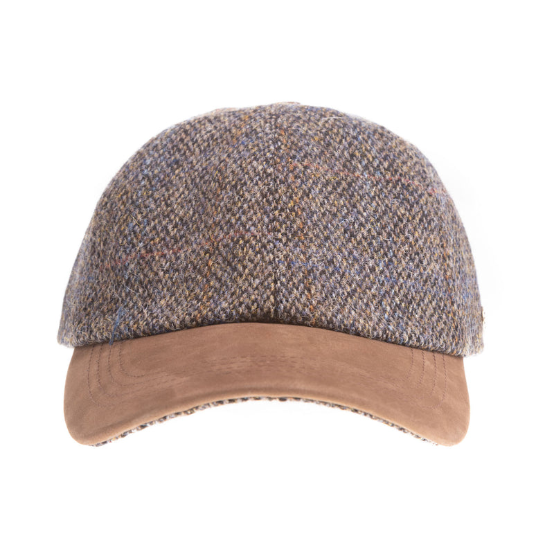 Heddle & Reed Harris Tweed Baseball Cap Grey