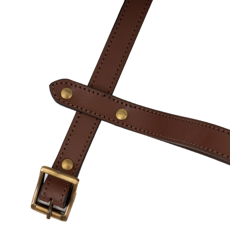 Leather Blanket Belt Rust