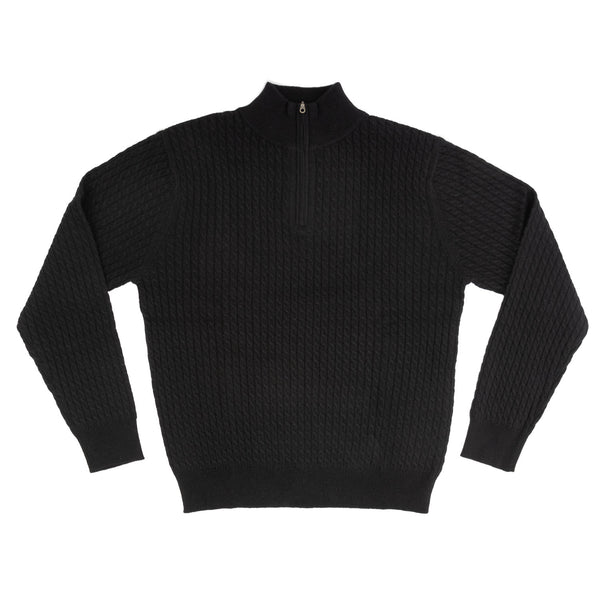 100% Cashmere Gents 1/2 Zip Sweater