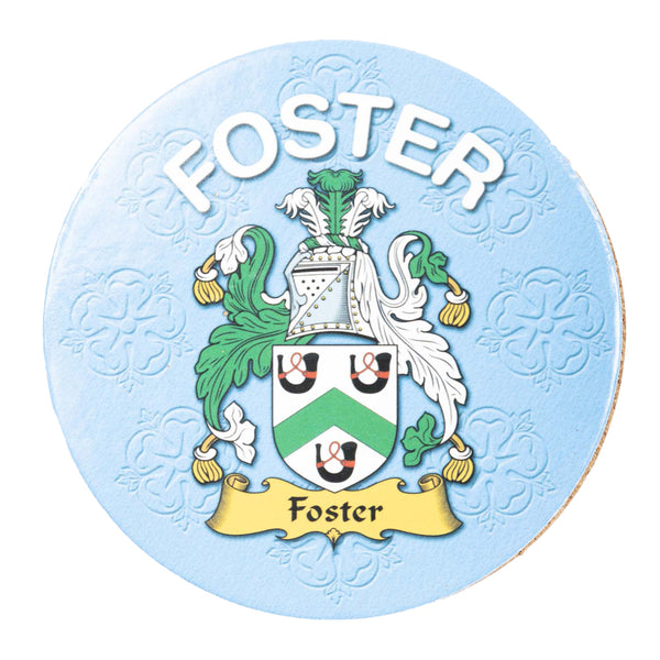 Clan/Family Name Round Cork Coaster Foster