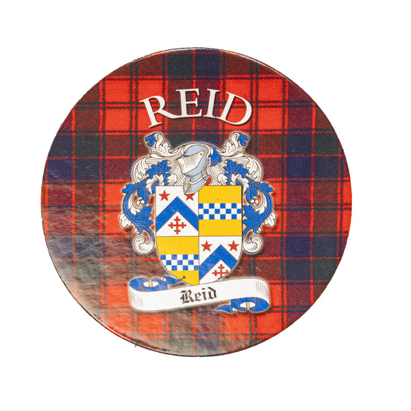 Clan/Family Name Round Cork Coaster Reid S