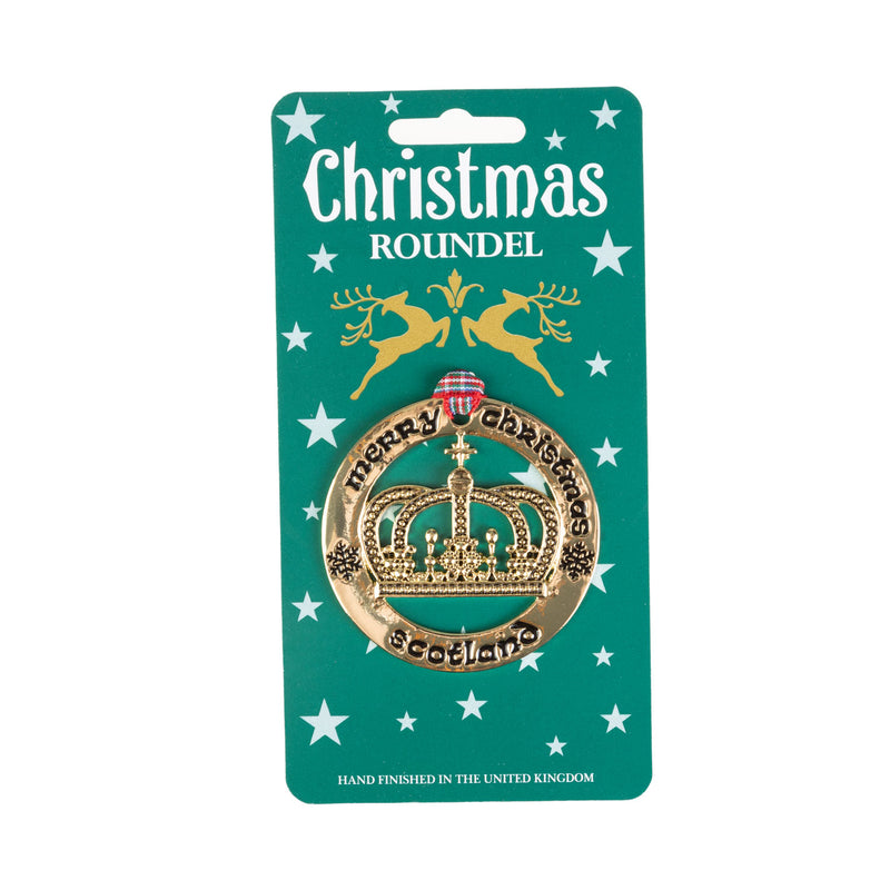 Christmas Roundel Gold Crown