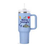 Edinburgh Cup 40Oz With Straw Sky Blue