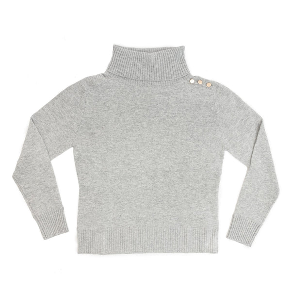 30% Cashmere Ivy Roll Neck Pearl River