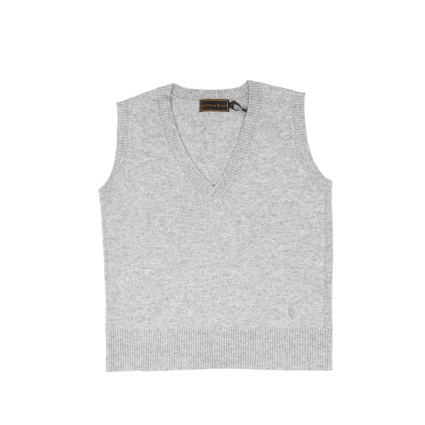 30% Cashmere V Tank Modest