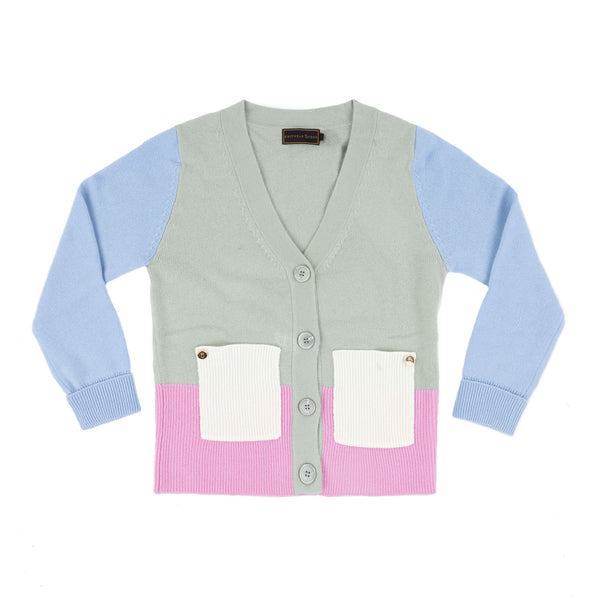 30% Cashmere Hudson Cardigan Pastel Mix