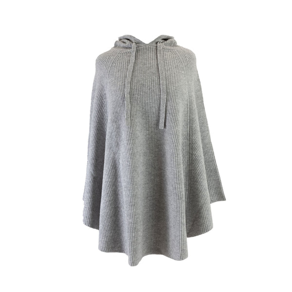 30% Cashmere Hoodie Poncho Elysee