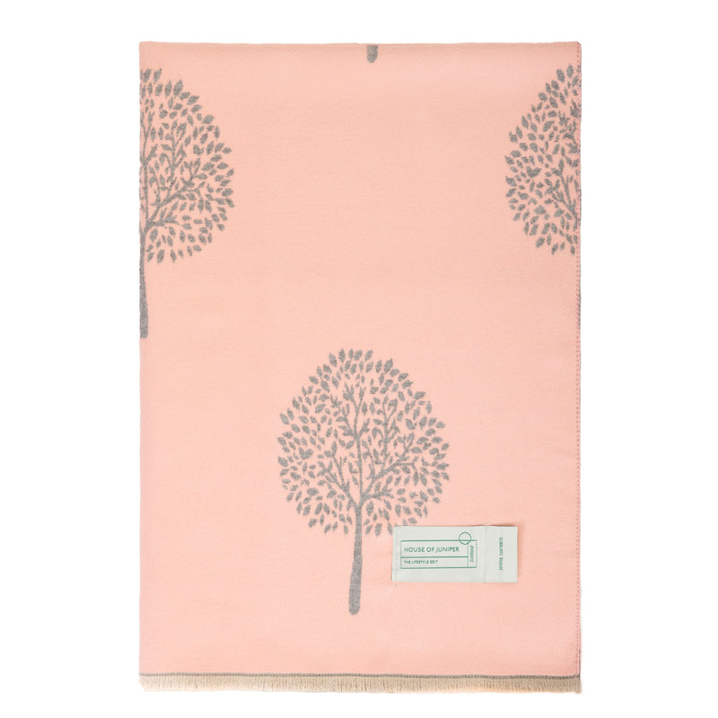 Original Tree Super Soft Stole Dusky Pink/Grey