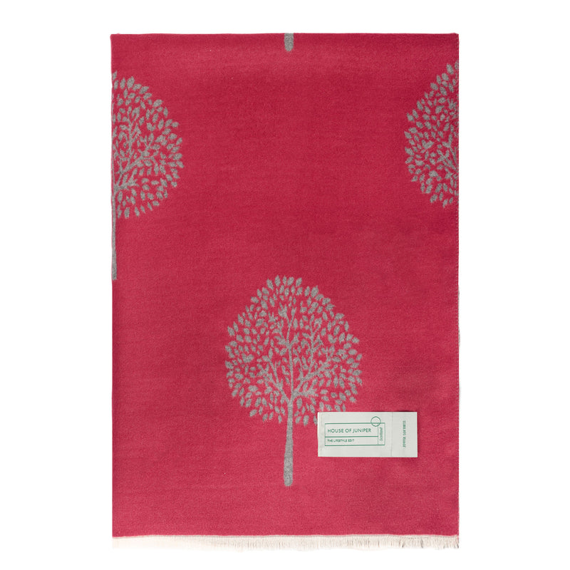 Original Tree Super Soft Stole Burgundy/Grey