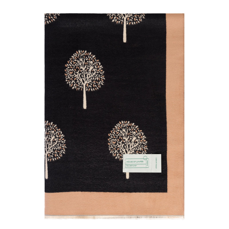 Mini Tree Super Soft Stole Black